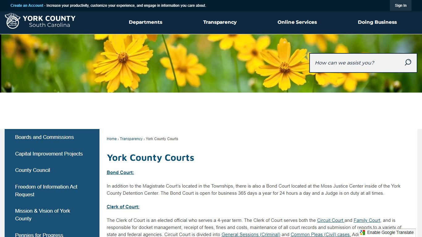 York County Courts | York, SC